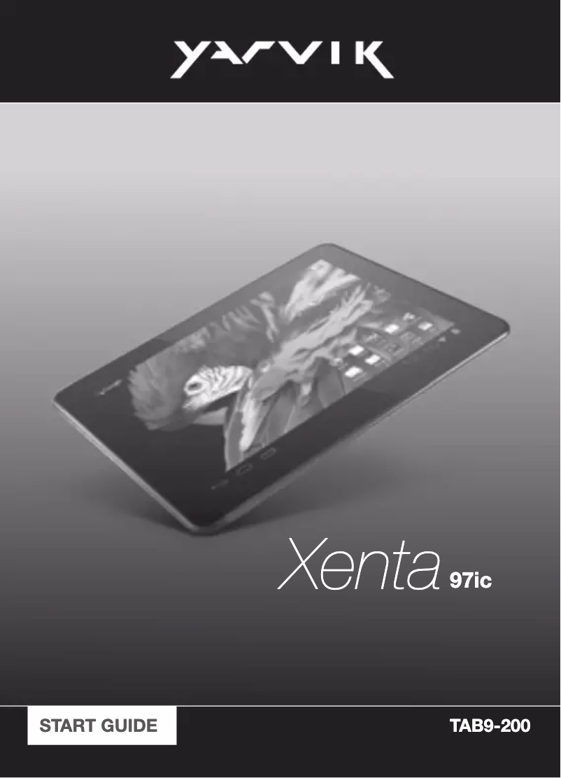 Image de la première page du manuel de l'appareil Xenta TAB9-200