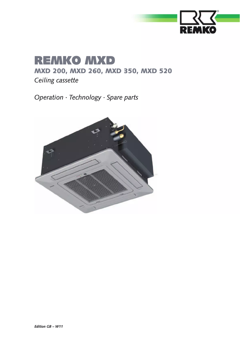 Imagen de la primera página del manual del dispositivo MXD520
