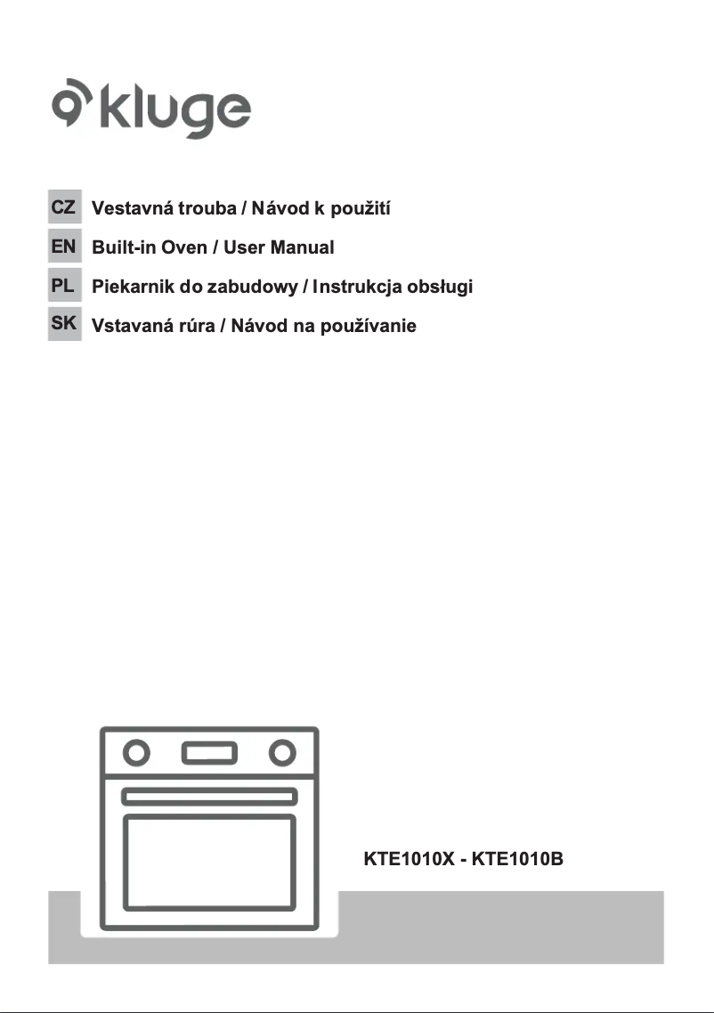 Page n°1 - Manuel utilisateur Kluge KTE1010B