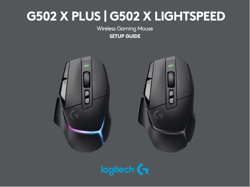 Page 1 de la notice Manuel utilisateur Logitech G502