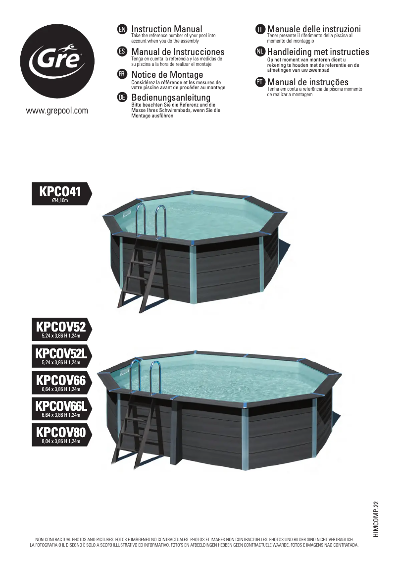 Page 1 de la notice Manuel utilisateur Gre KPCOV66L