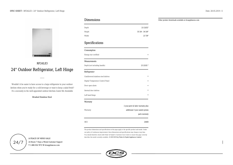 Image de la première page du manuel de l'appareil RF24LE3