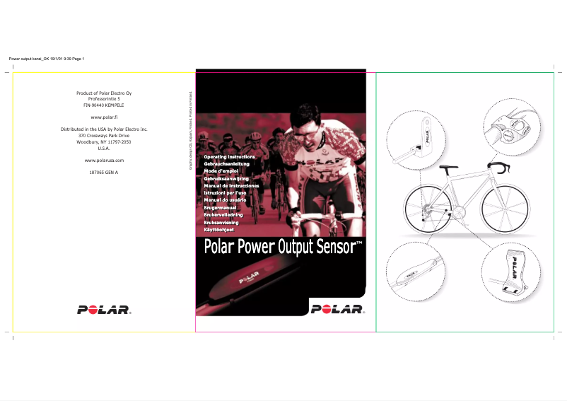 Page 1 de la notice Manuel utilisateur Polar Power Output Sensor