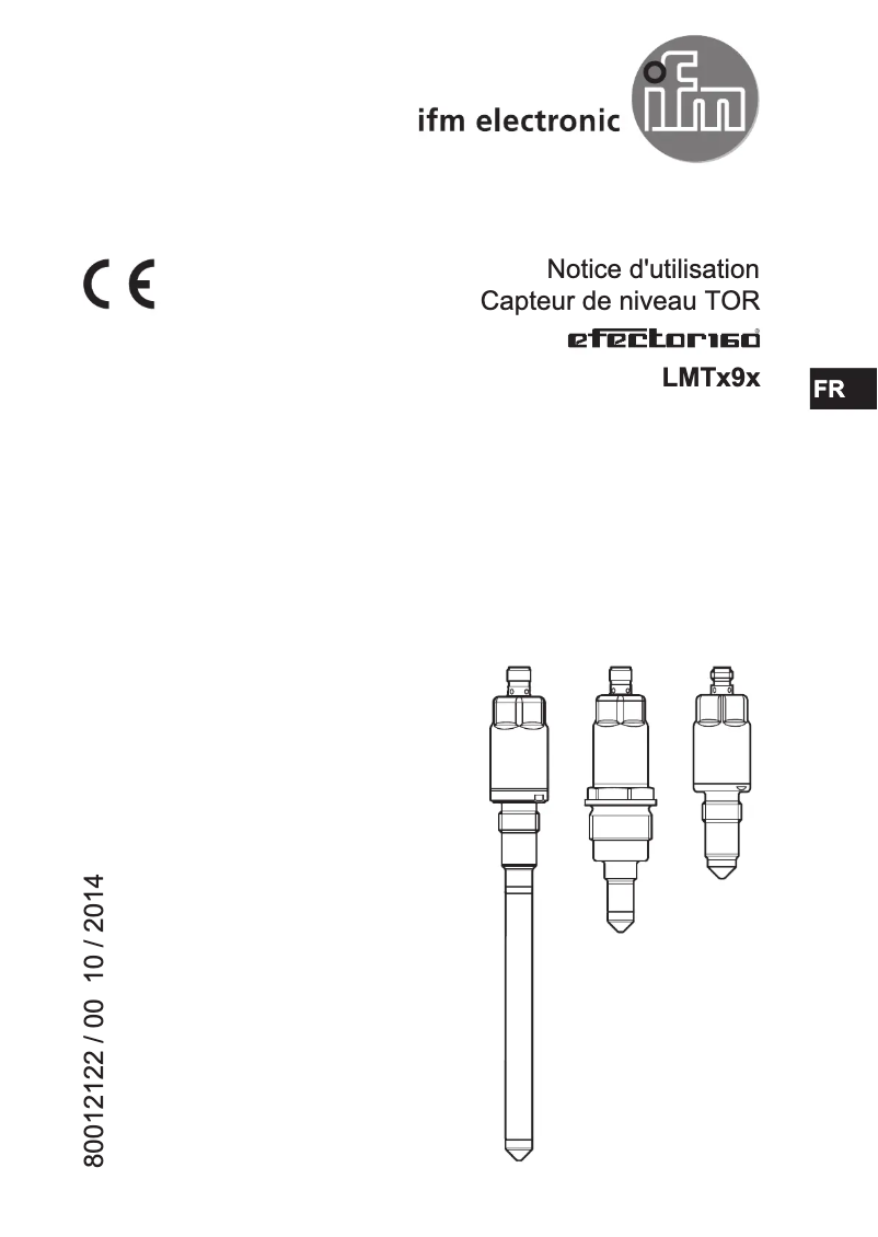 Page 1 de la notice Manuel utilisateur IFM LMT292