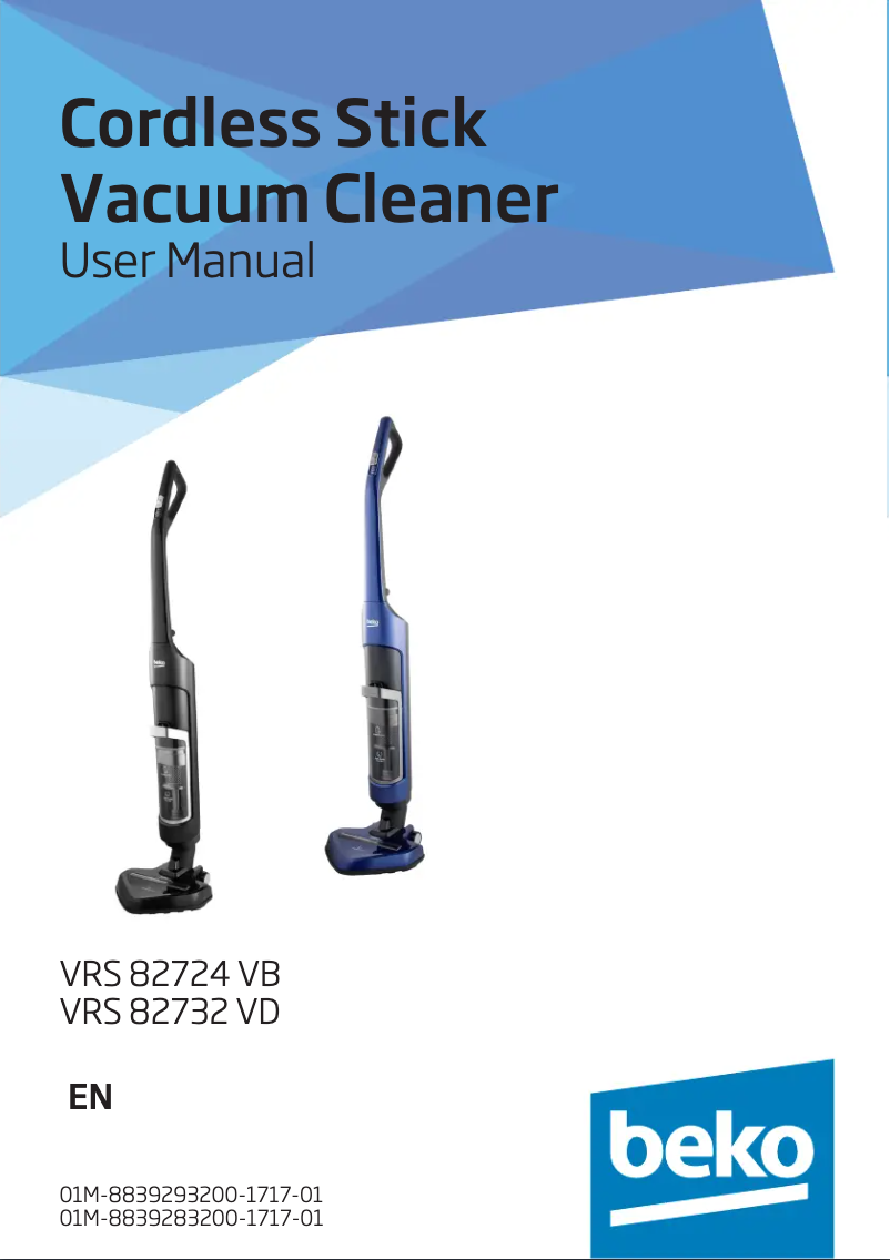 Page 1 de la notice Manuel utilisateur Beko VRS82732V
