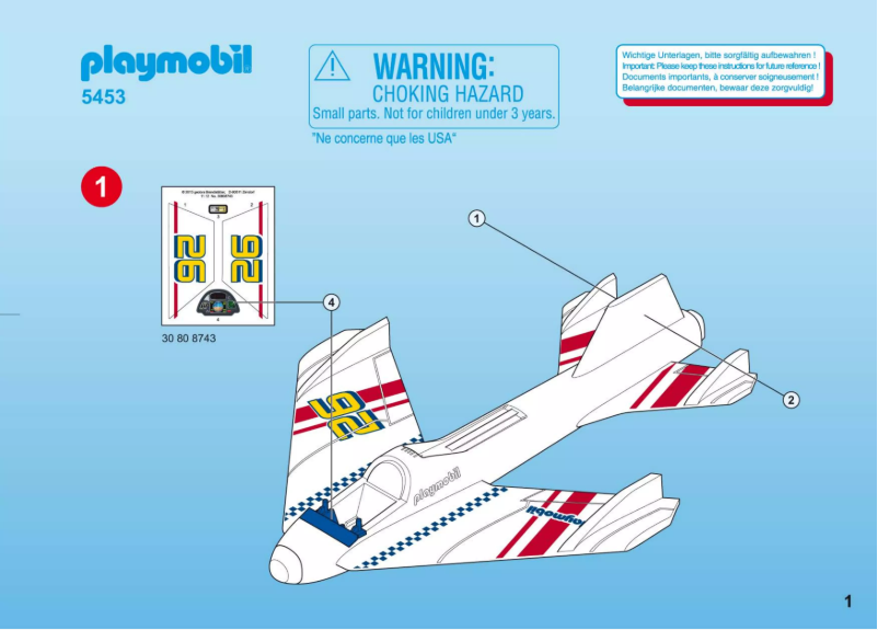 Página 1 del manual Manual de usuario Playmobil Sports & Action 5453
