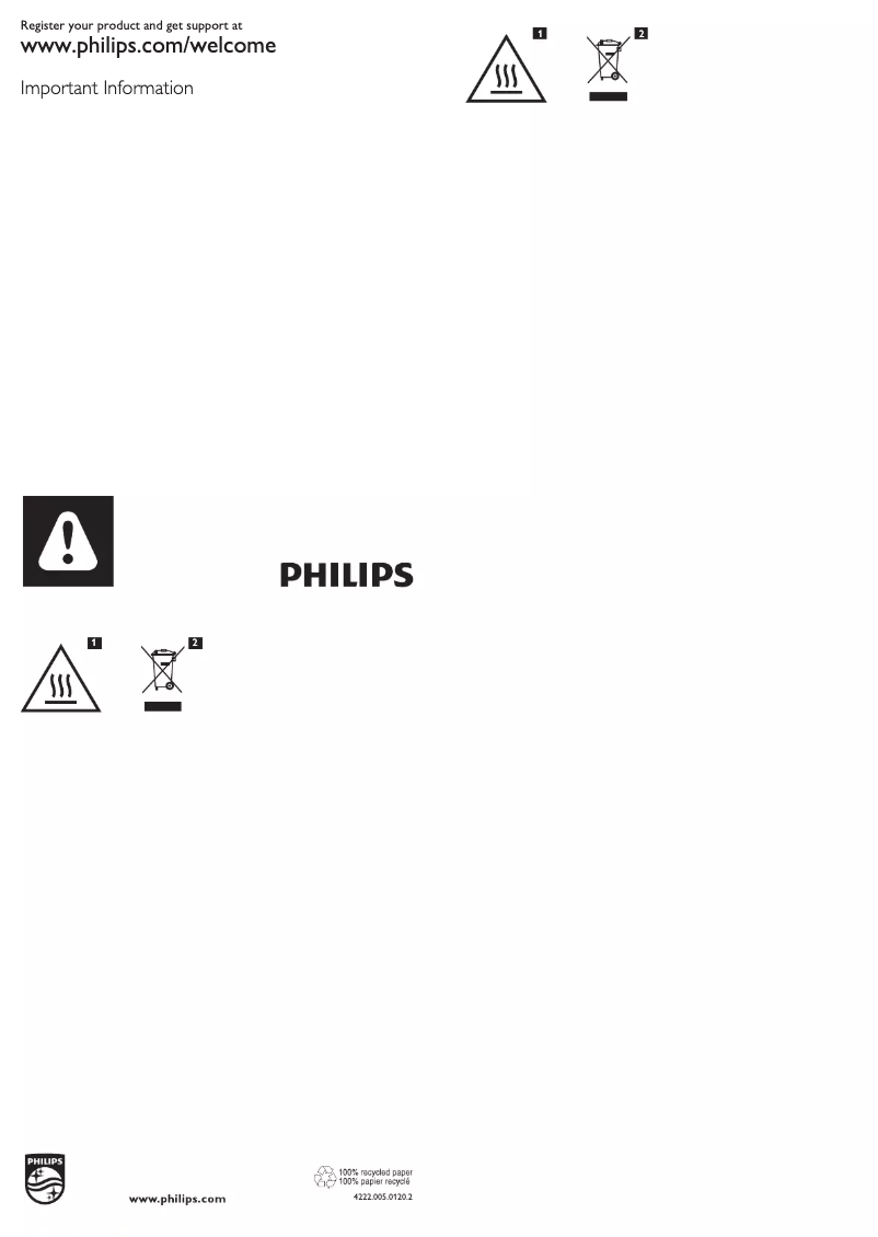 Page 1 de la notice Manuel utilisateur Philips Viva Collection Airfryer HD9230