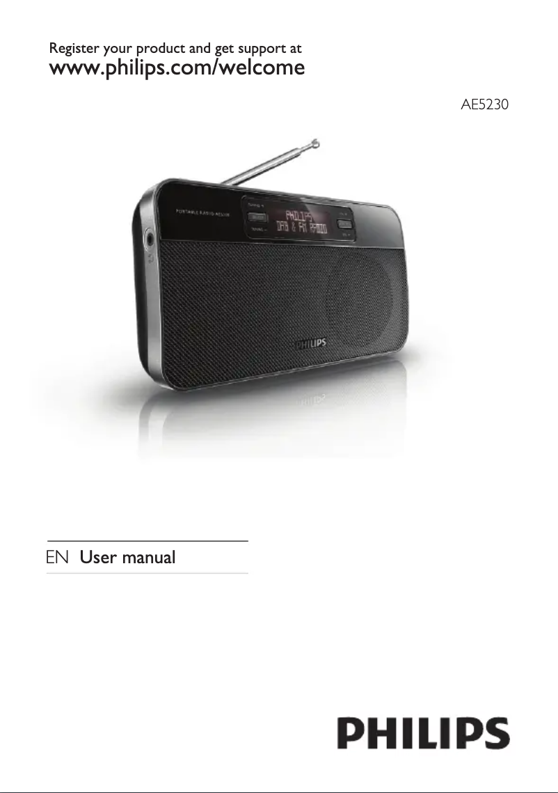 Page n°1 - Manuel utilisateur Philips AE5230