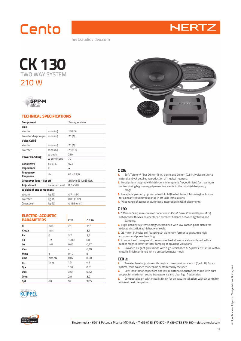 Image de la première page du manuel de l'appareil CK130