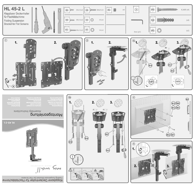 Page 1 de la notice Manuel utilisateur My Wall HL 45-2 L