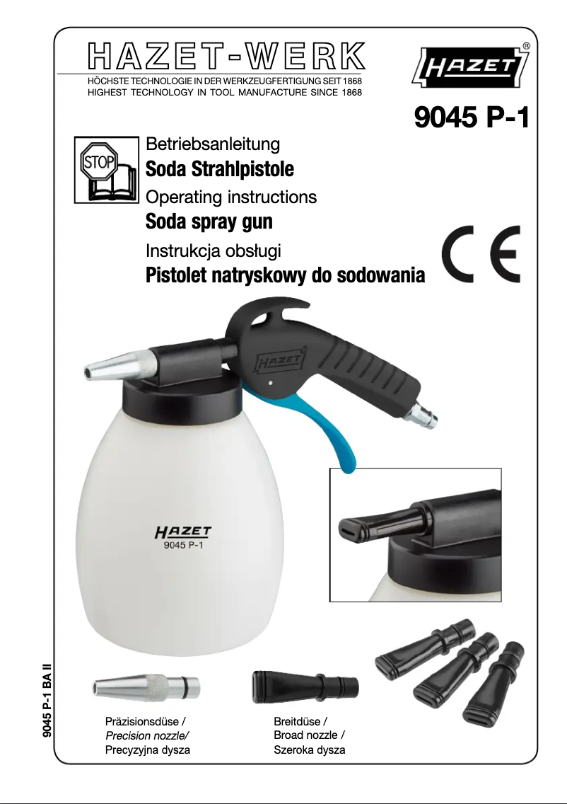 Page n°1 - Manuel utilisateur Hazet 9045 P-1