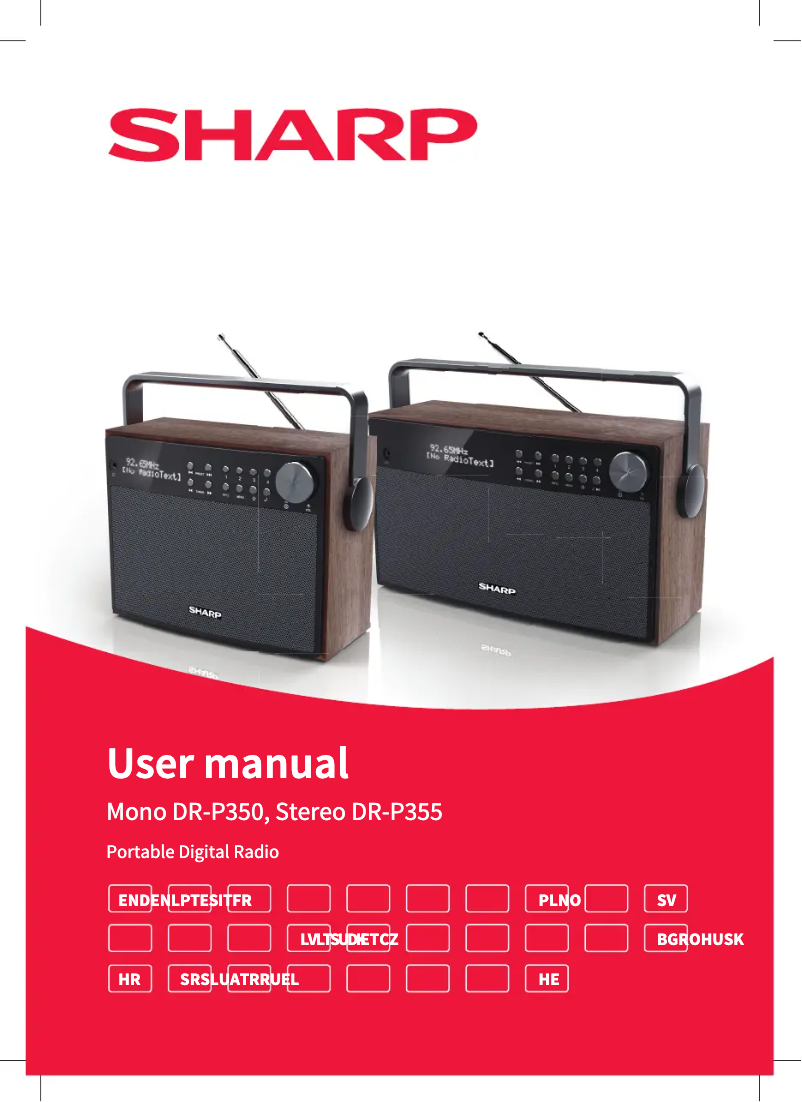 Page 1 de la notice Manuel utilisateur Sharp DR-P355