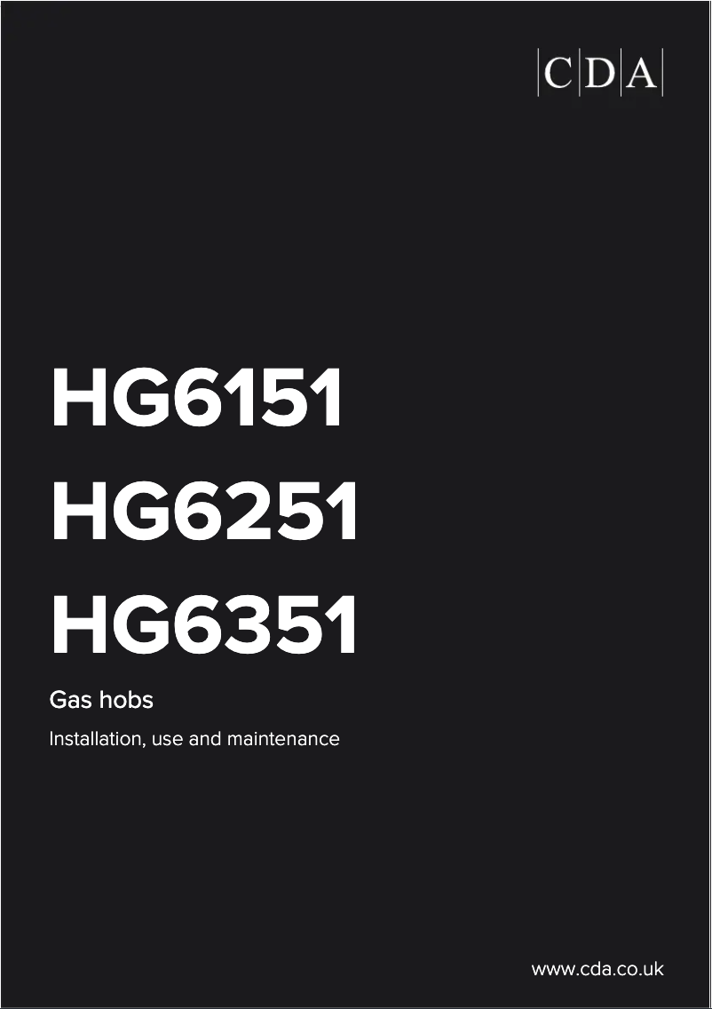 Image de la première page du manuel de l'appareil HG6151SS