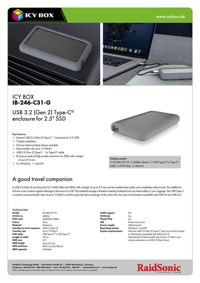 Image de la première page du manuel de l'appareil IB-246-C31-G