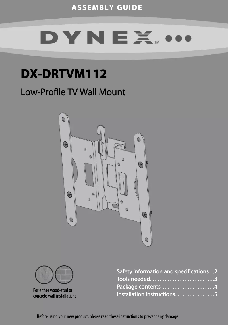 Page 1 de la notice Manuel utilisateur Dynex DX-RTVM112