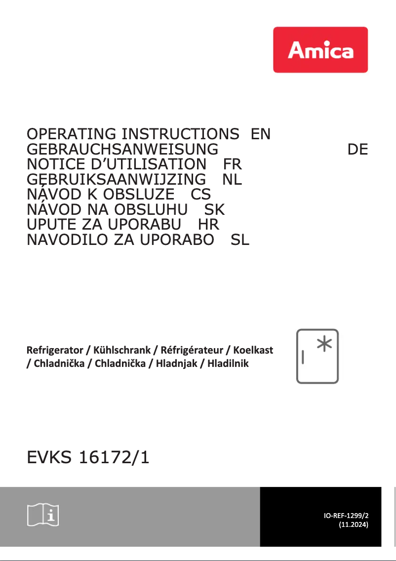 Página 1 del manual Manual de usuario Amica EVKS16172