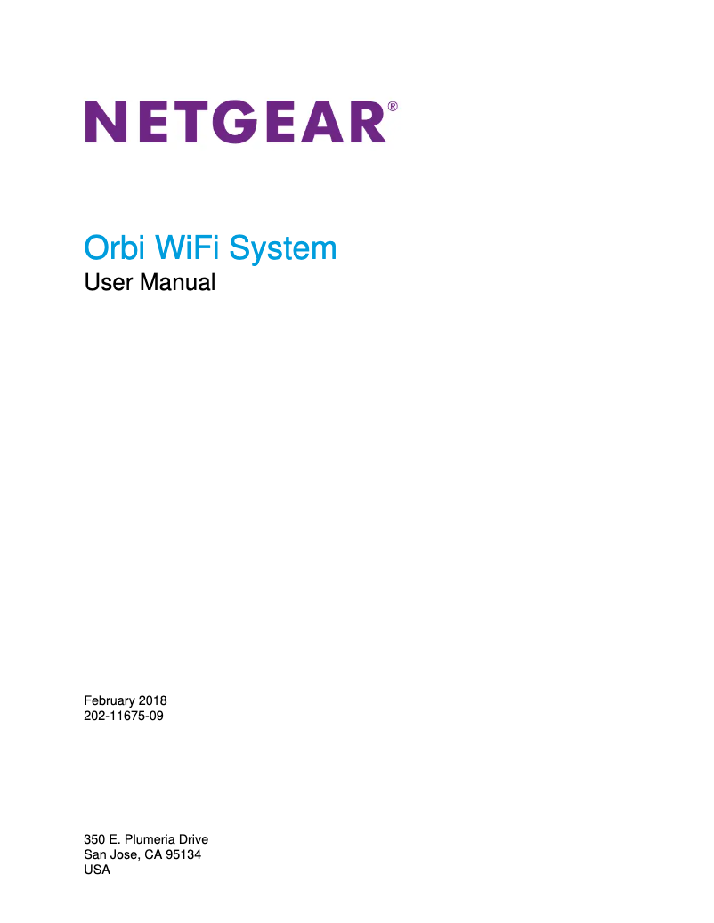 Page 1 de la notice Manuel utilisateur Netgear RBR20