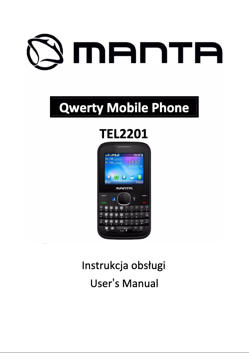Page 1 de la notice Manuel utilisateur Manta TEL2201