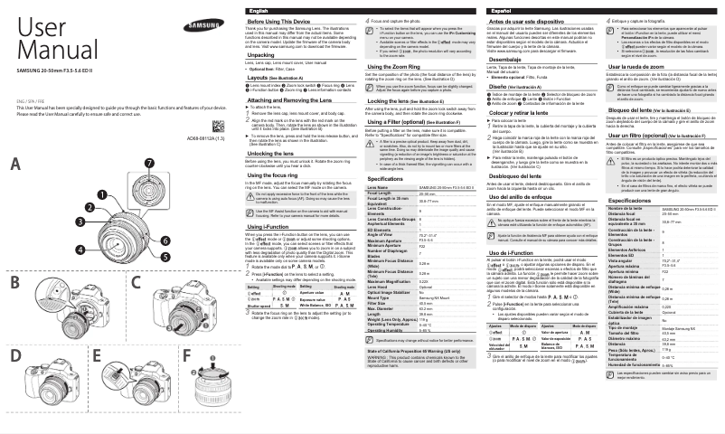 Page n°1 - Manuel utilisateur Samsung S2050BNW
