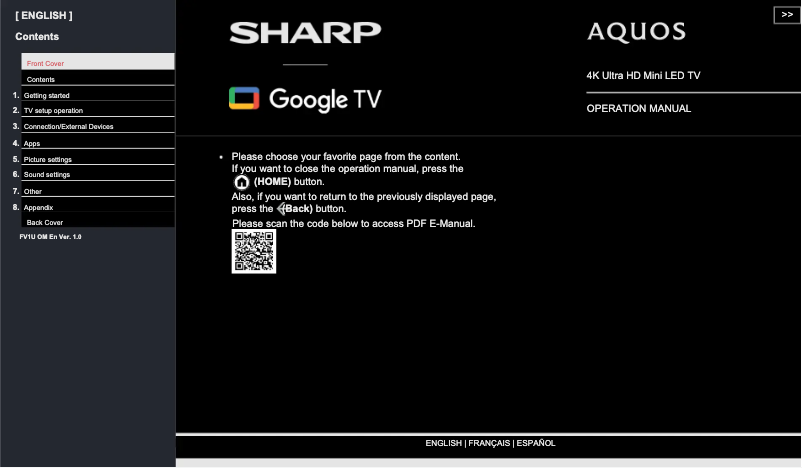 Image de la première page du manuel de l'appareil 4T-C75FV1U