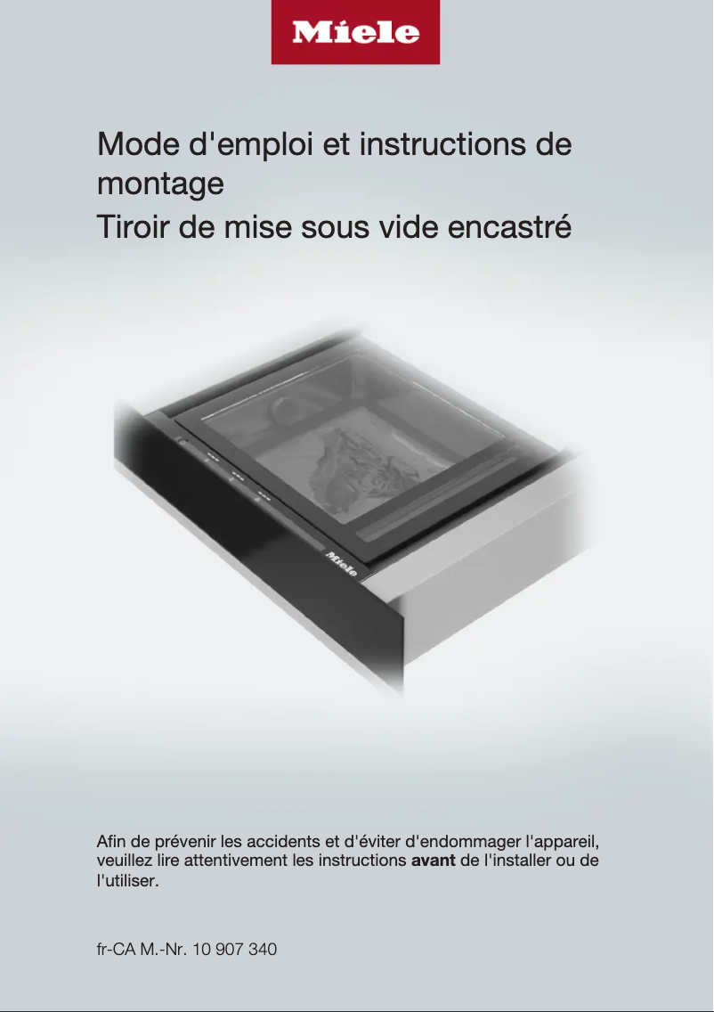 Image de la première page du manuel de l'appareil EVS 6114