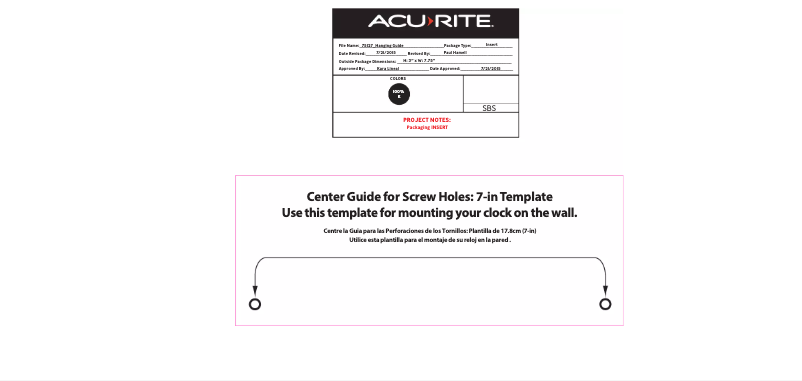 Page 1 de la notice Manuel utilisateur AcuRite 75127A1