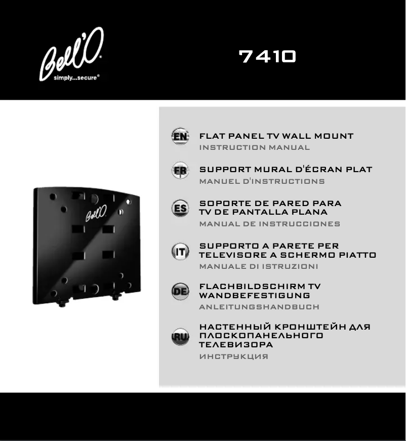 Page n°1 - Manuel utilisateur Bell'O 7410B