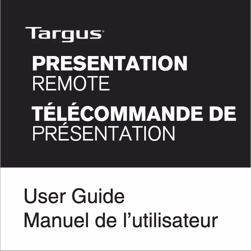 Page 1 de la notice Manuel utilisateur Targus AMP18CA