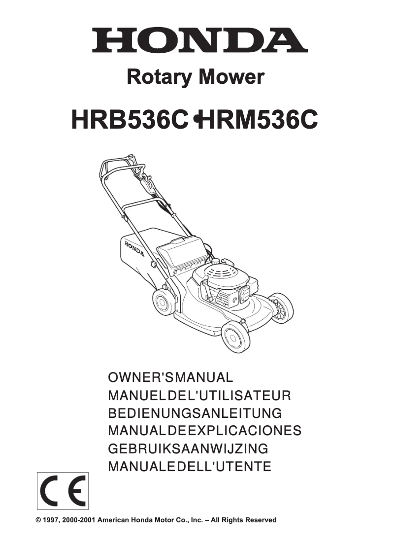 Imagen de la primera página del manual del dispositivo HRB536C
