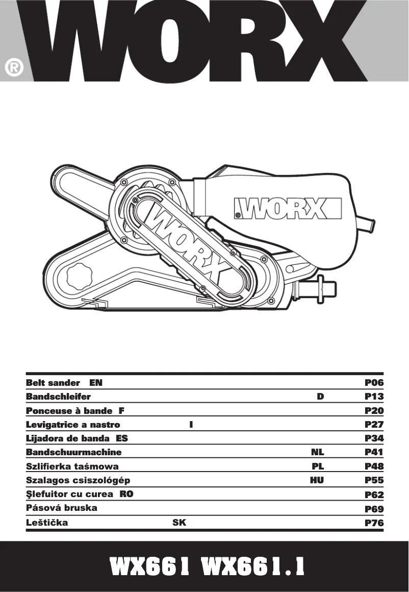 Page 1 de la notice Manuel utilisateur Worx WX661.1