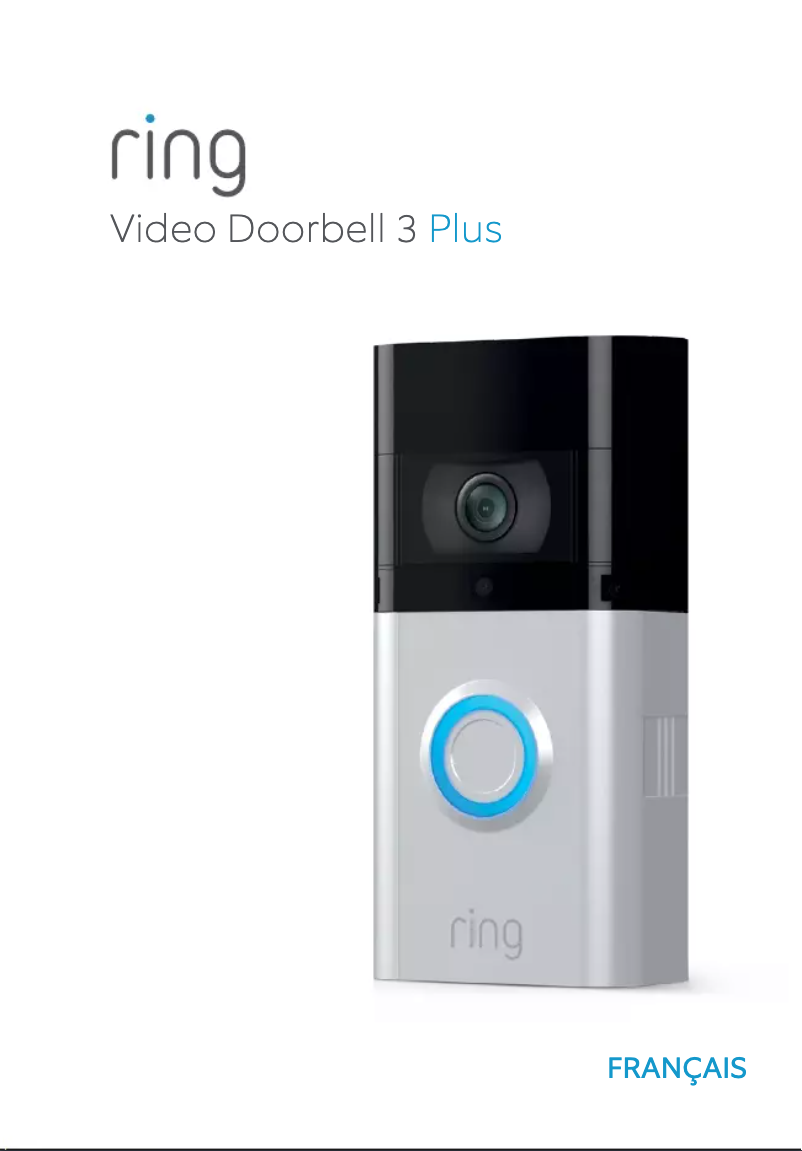 Page 1 de la notice Manuel utilisateur Ring Video Doorbell 3 Plus