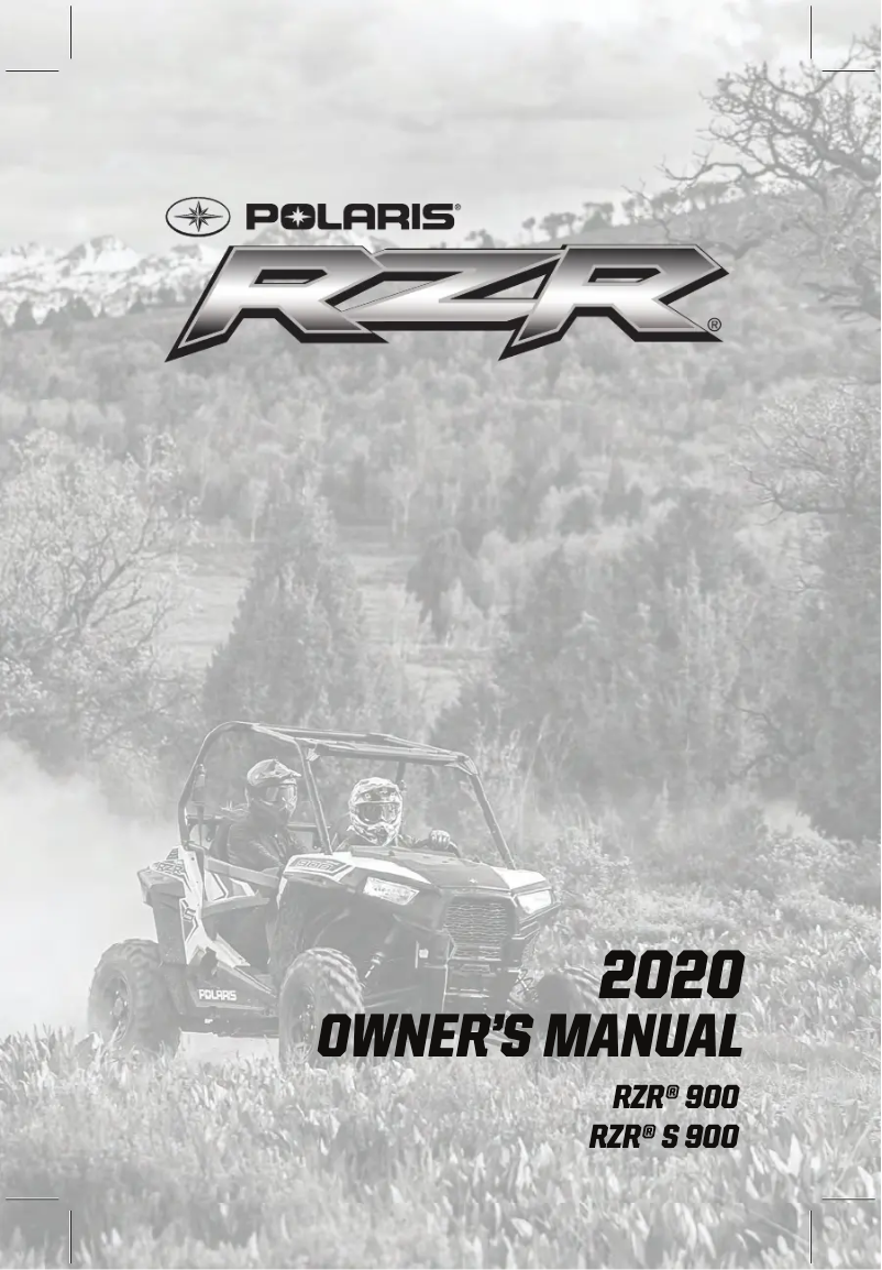 Page 1 de la notice Manuel utilisateur Polaris RZR Trail S 900 Premium (2020)
