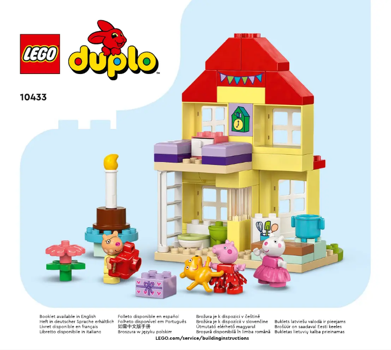 Page 1 de la notice Manuel utilisateur Lego Duplo 10433
