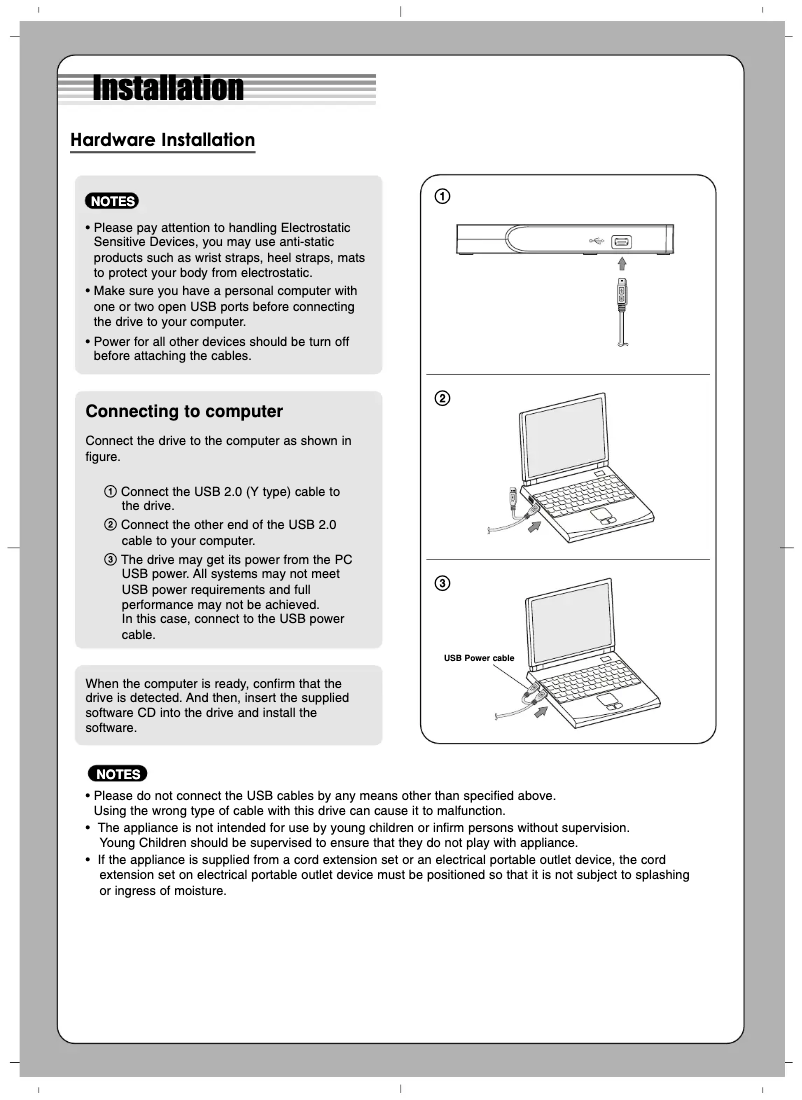 Page 1 de la notice Manuel utilisateur LG GP30NW20