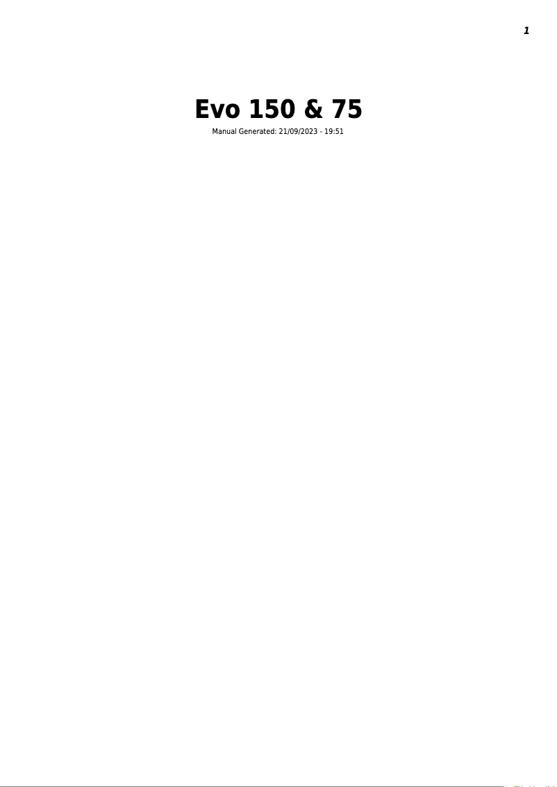 Page 1 de la notice Manuel utilisateur Cambridge EVO S