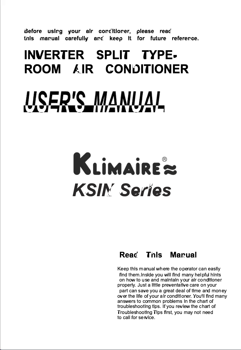 Imagen de la primera página del manual del dispositivo KSIN018-H215