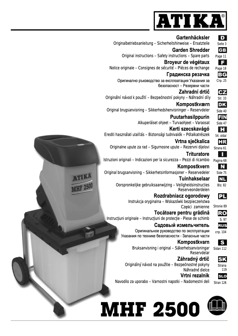 Image de la première page du manuel de l'appareil MHF 2500