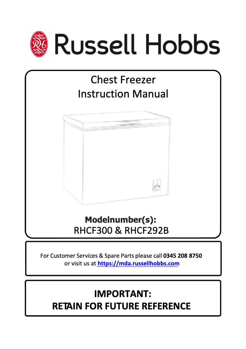 Image de la première page du manuel de l'appareil RHCF292B