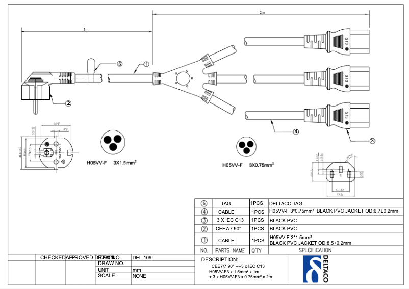 Image de la première page du manuel de l'appareil DEL-109I