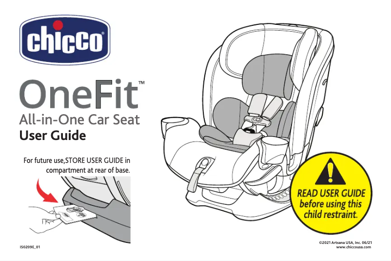 Page 1 de la notice Manuel utilisateur Chicco OneFit