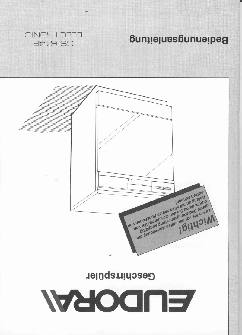Page 1 de la notice Manuel utilisateur Eudora GS 614E
