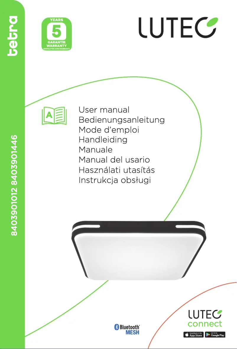 Page 1 de la notice Manuel utilisateur Lutec Tetra