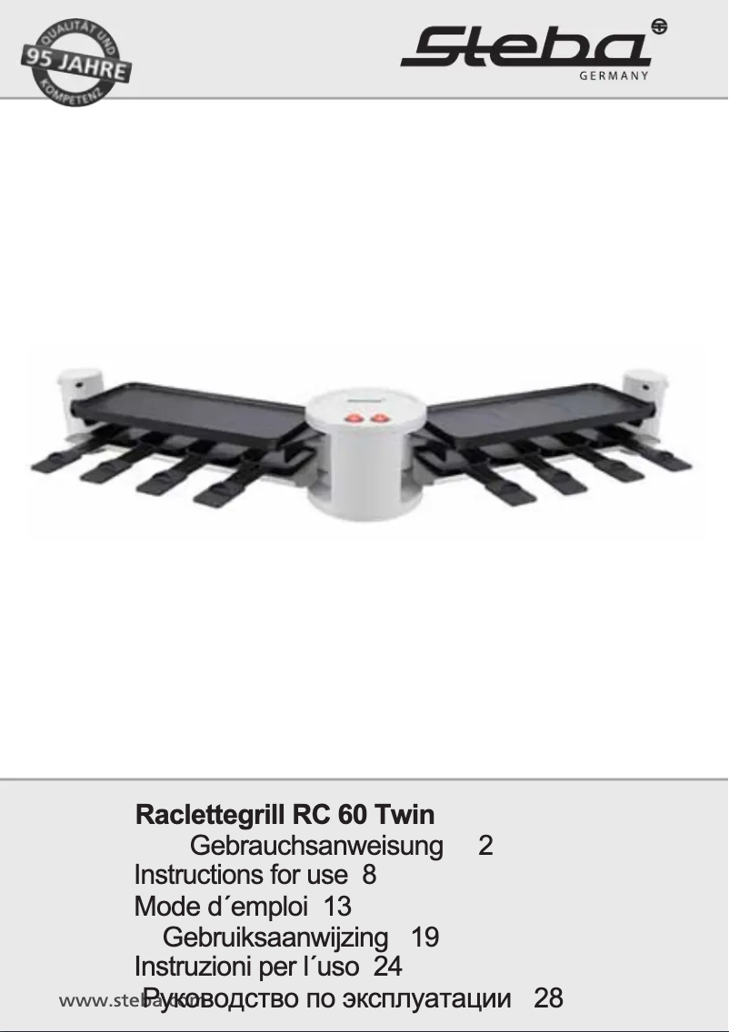 Image de la première page du manuel de l'appareil RC 60 TWIN