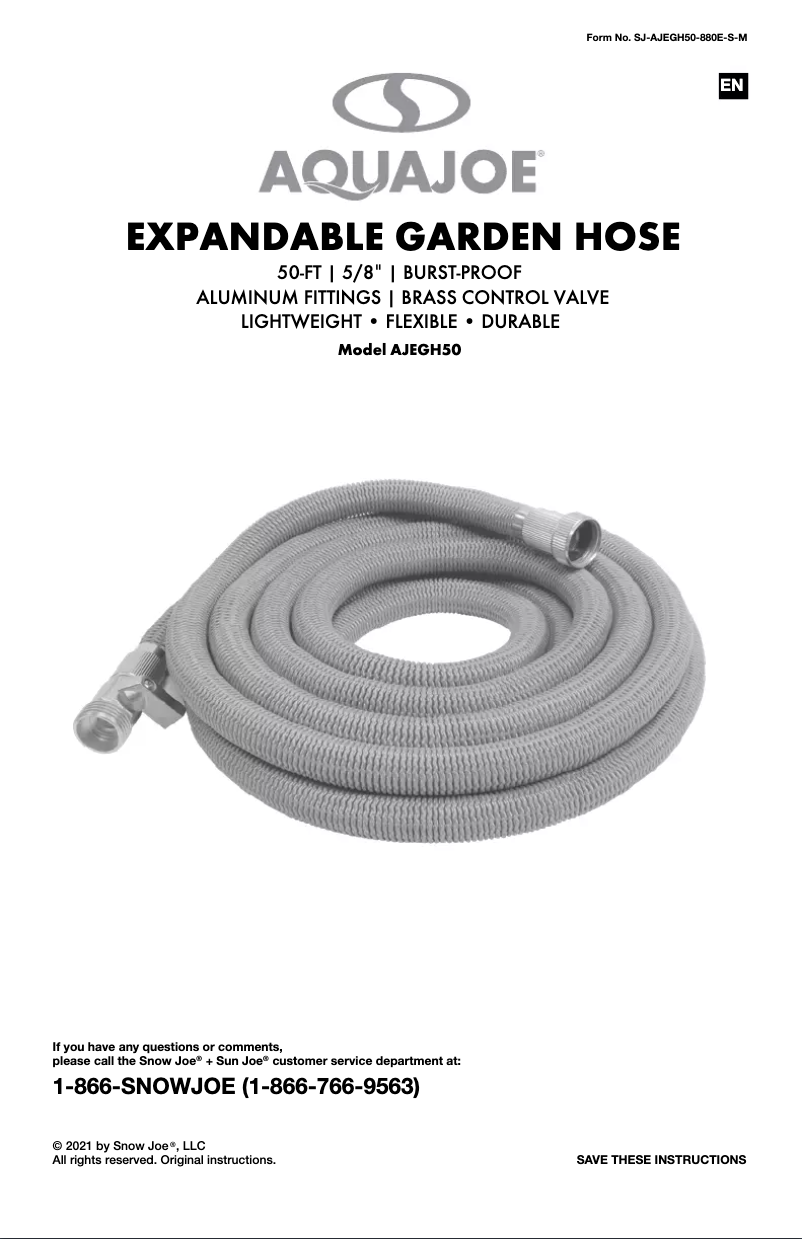 Image de la première page du manuel de l'appareil AJEGH50