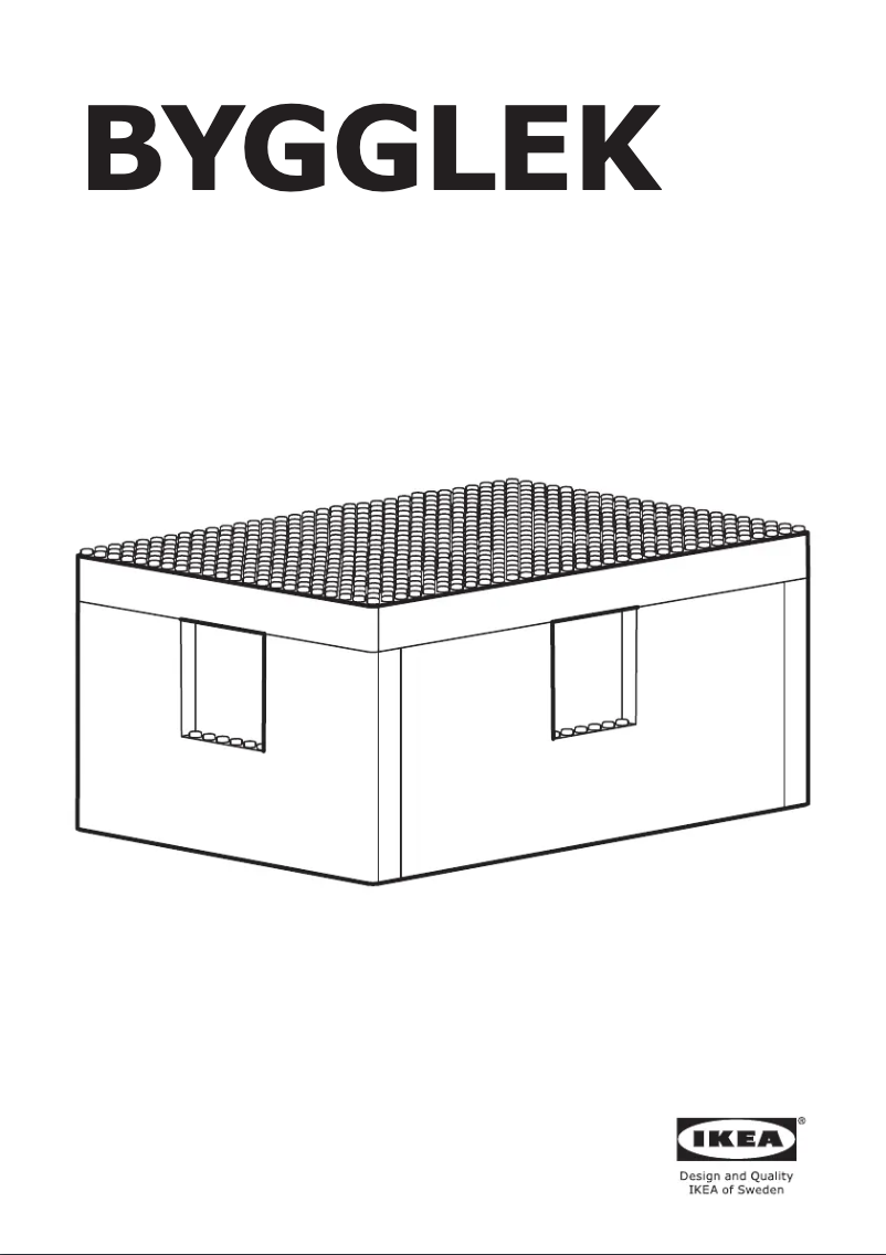 Page 1 de la notice Manuel utilisateur Ikea BYGGLEK 304.534.05