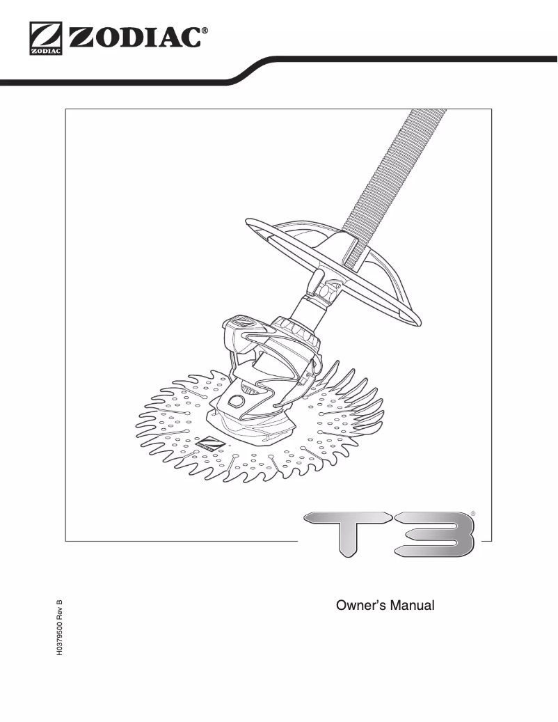 Image de la première page du manuel de l'appareil T3 Suction