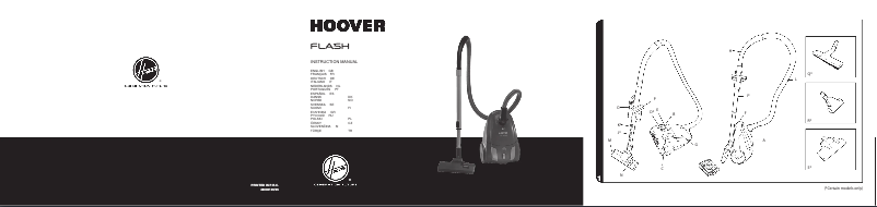 Page 1 de la notice Manuel utilisateur Hoover Flash TF 2005