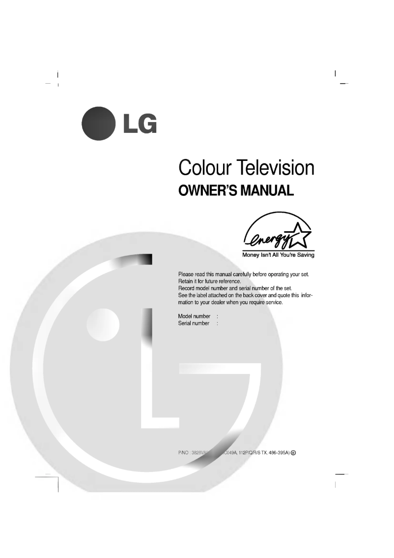 Page 1 de la notice Manuel utilisateur LG RT-29FD61R