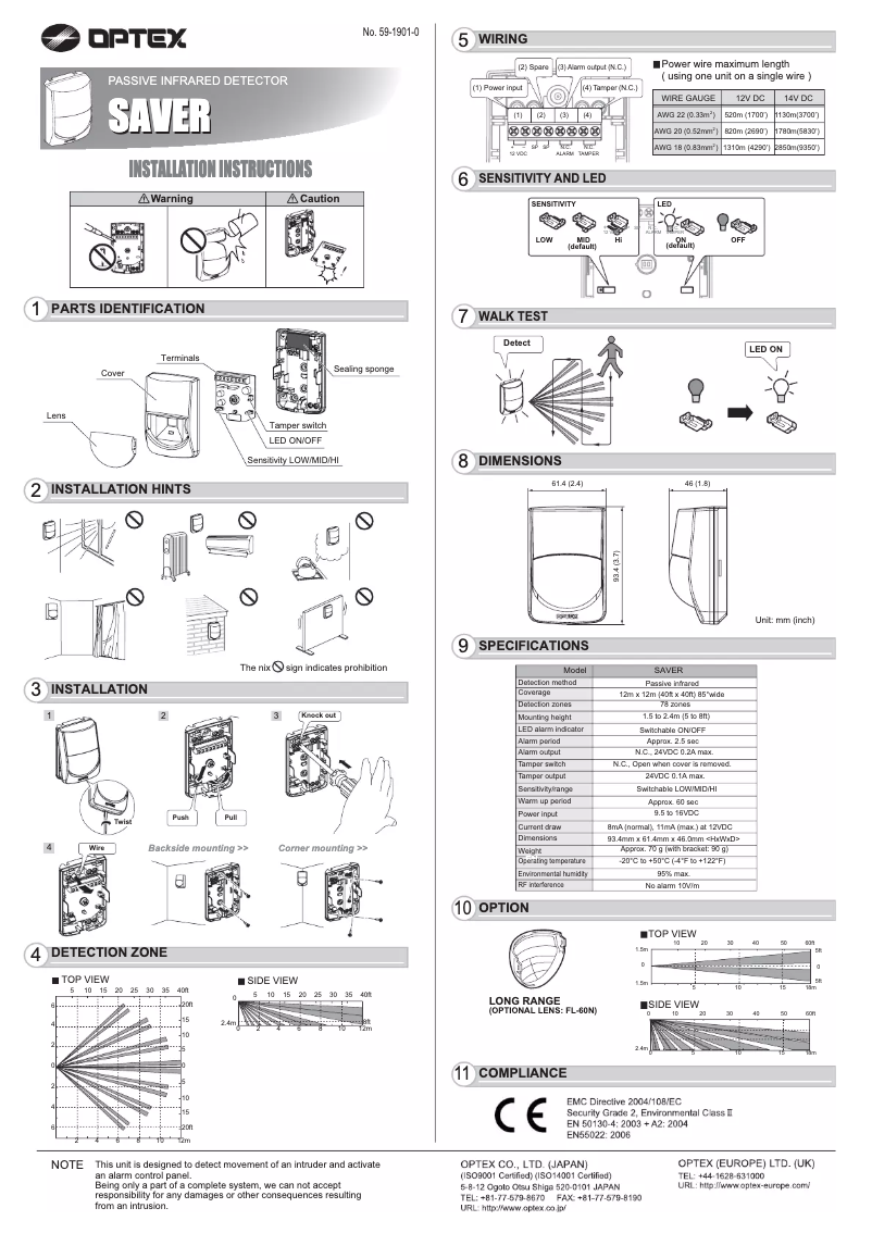 Image de la première page du manuel de l'appareil SAVER