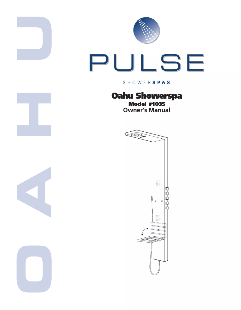 Page 1 de la notice Manuel utilisateur Pulse ShowerSpas 1035